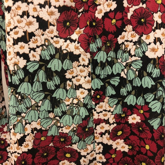 Floral Print Bohemian Inspired Long Sleeve A-Line Dress by Zara (Nwot/new) - Picture 3 of 11